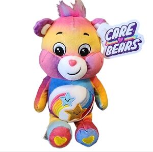 Care bears 9" glitter belly‎ dare to care bean plush
